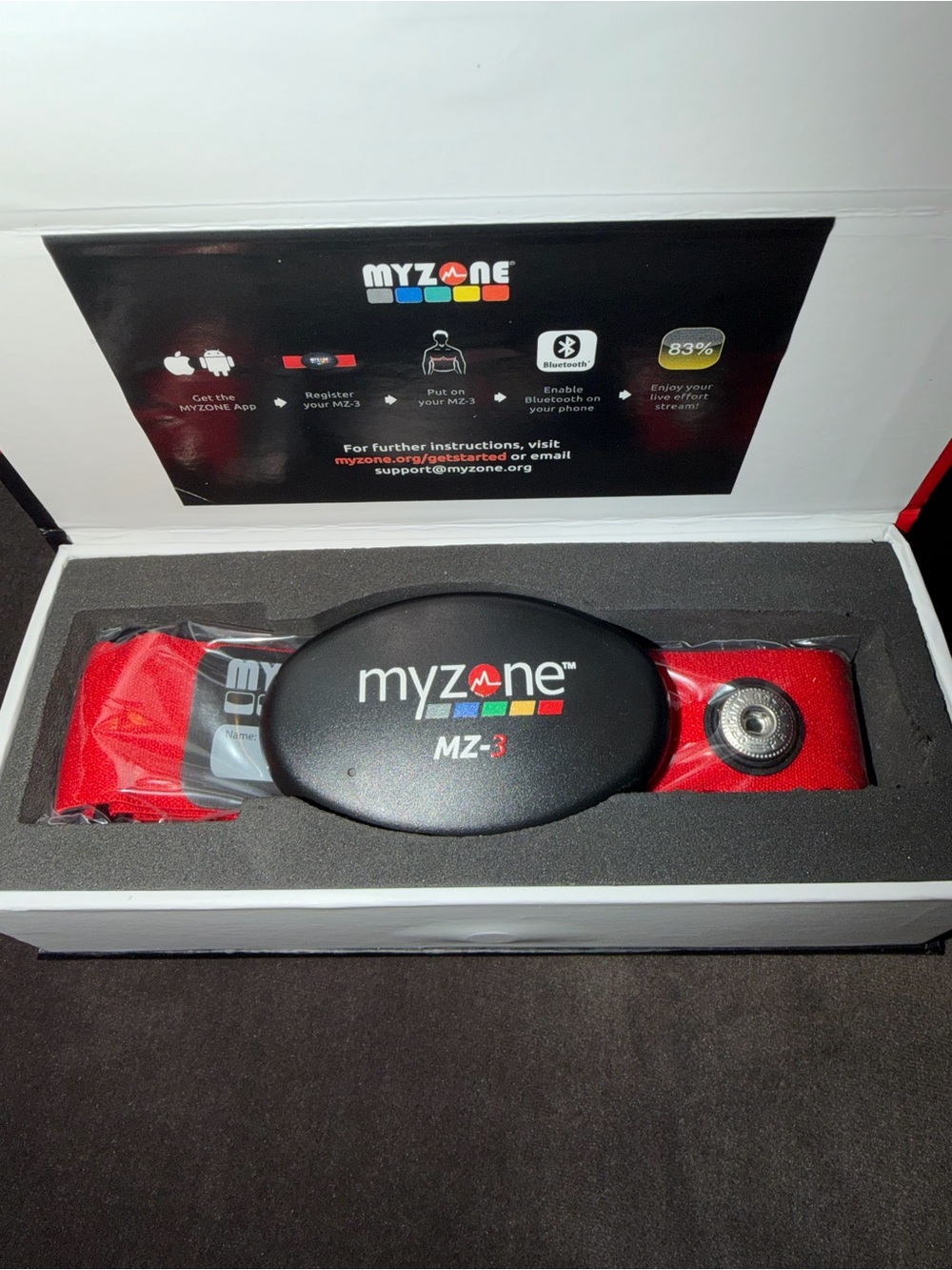 My Zone Exercise Mz-3 Heart rate monitor with chest strap